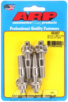 400-8007 | ARP M10 x 1.25 x 55mm Broached 4 Piece Stud Kit
