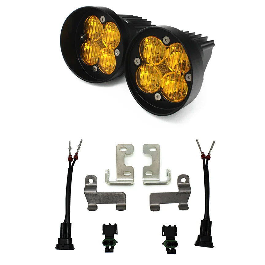 12 - 2021 Rav4 Fog Pocket Kit Squadron Sport Baja Amber Wide Cornering Baja Designs