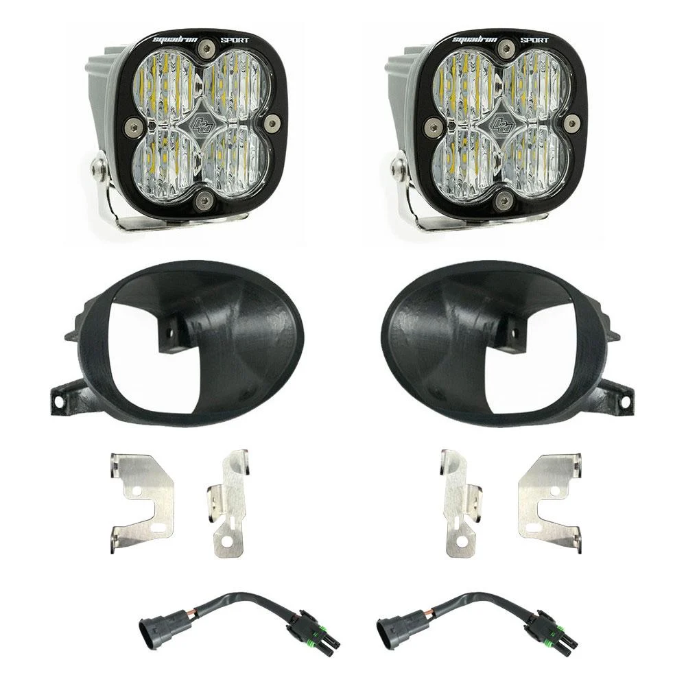 Squadron Sport Fog Pocket Kit 19-24 Sprinter 1500/2500/3500 (Wide Cornering; Clear)