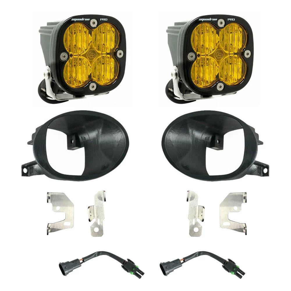 Squadron Pro Fog Pocket Kit 19-24 Sprinter 1500/2500/3500 (Wide Cornering; Baja Amber)