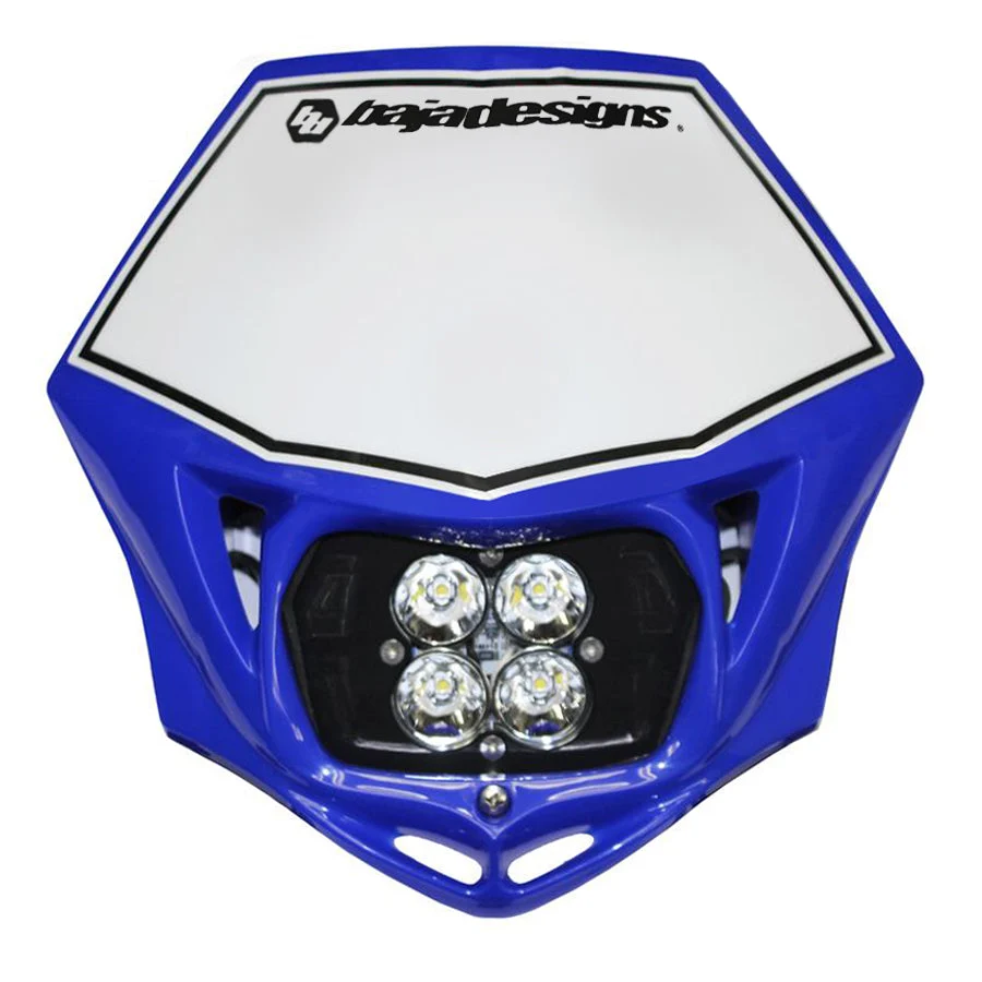 Motorcycle Headlight LED Race Light Blue Squadron Pro Baja Designs
