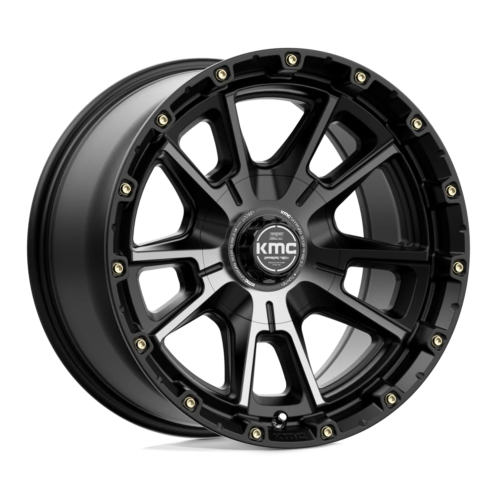 KMC Wheels, 17x9 6X135/6X139.7 - Satin Black w/ Gray Tint - KM10079067412N