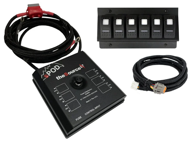 sPOD 12-17 Toyota Tundra SourceLT w/Red LED Switch Panel