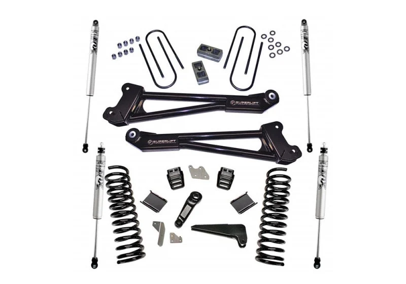 Superlift 13-18 Ram 3500 4WD Diesel 4in Lift Kit Replacement Radius Arms w/ Fox 2.0 Shocks