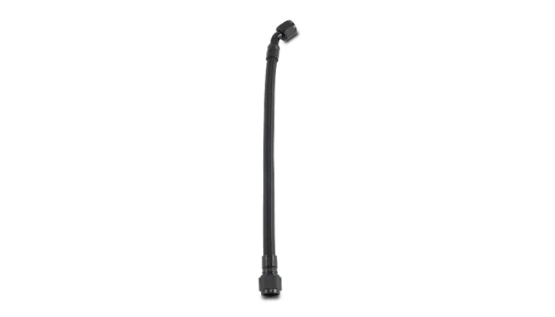 Vibrant 18 inch PTFE Hose Assembly w/ 10AN Straight and 45 Degree Female Fittings