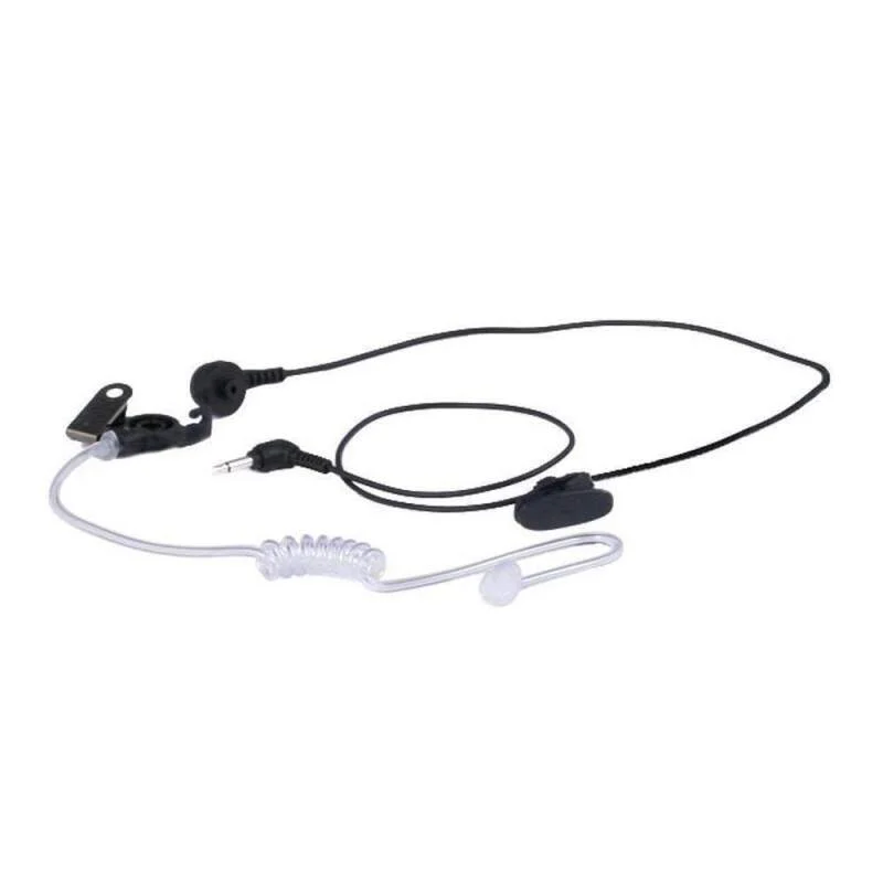 Rugged Radios PATROL Moto Kit - Ear Piece and Hand Mic With R1 (Safety Yellow) - Business Band Radio