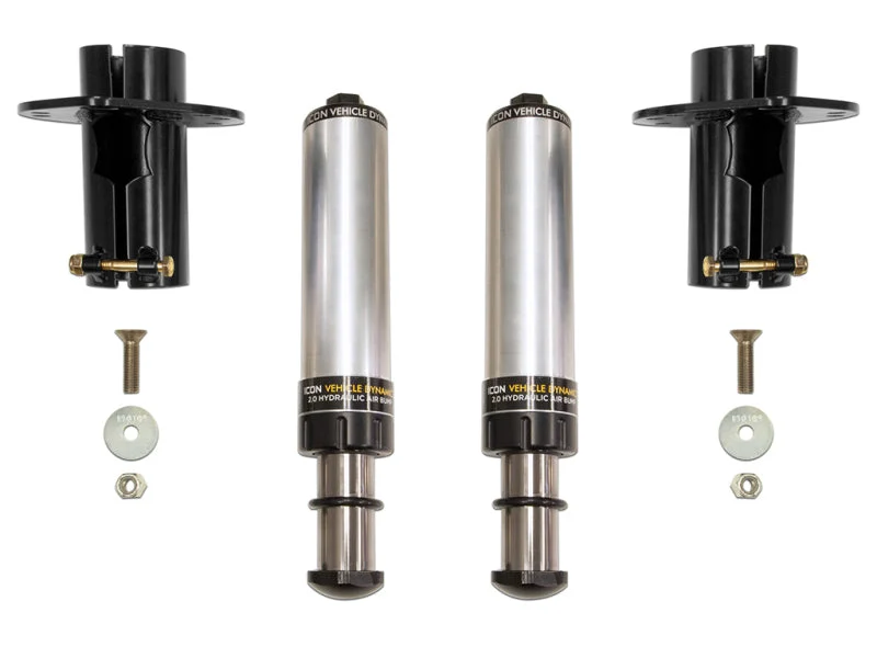 ICON 2020+ Jeep Gladiator JT / 2007+ Jeep Wrangler JK/JL Front Hydraulic Bump Stop Kit