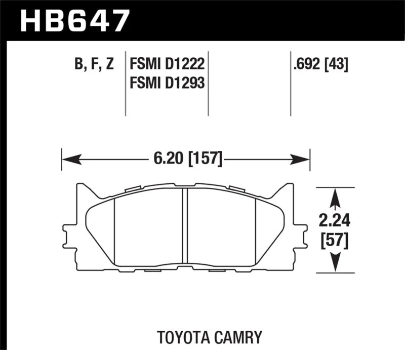 Hawk Performance Ceramic Street Brake Pads | HB647Z.692