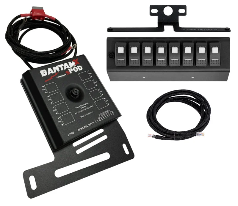 sPOD 07-08 Jeep Wrangler JK BantamX w/Blue LED Switch Panel