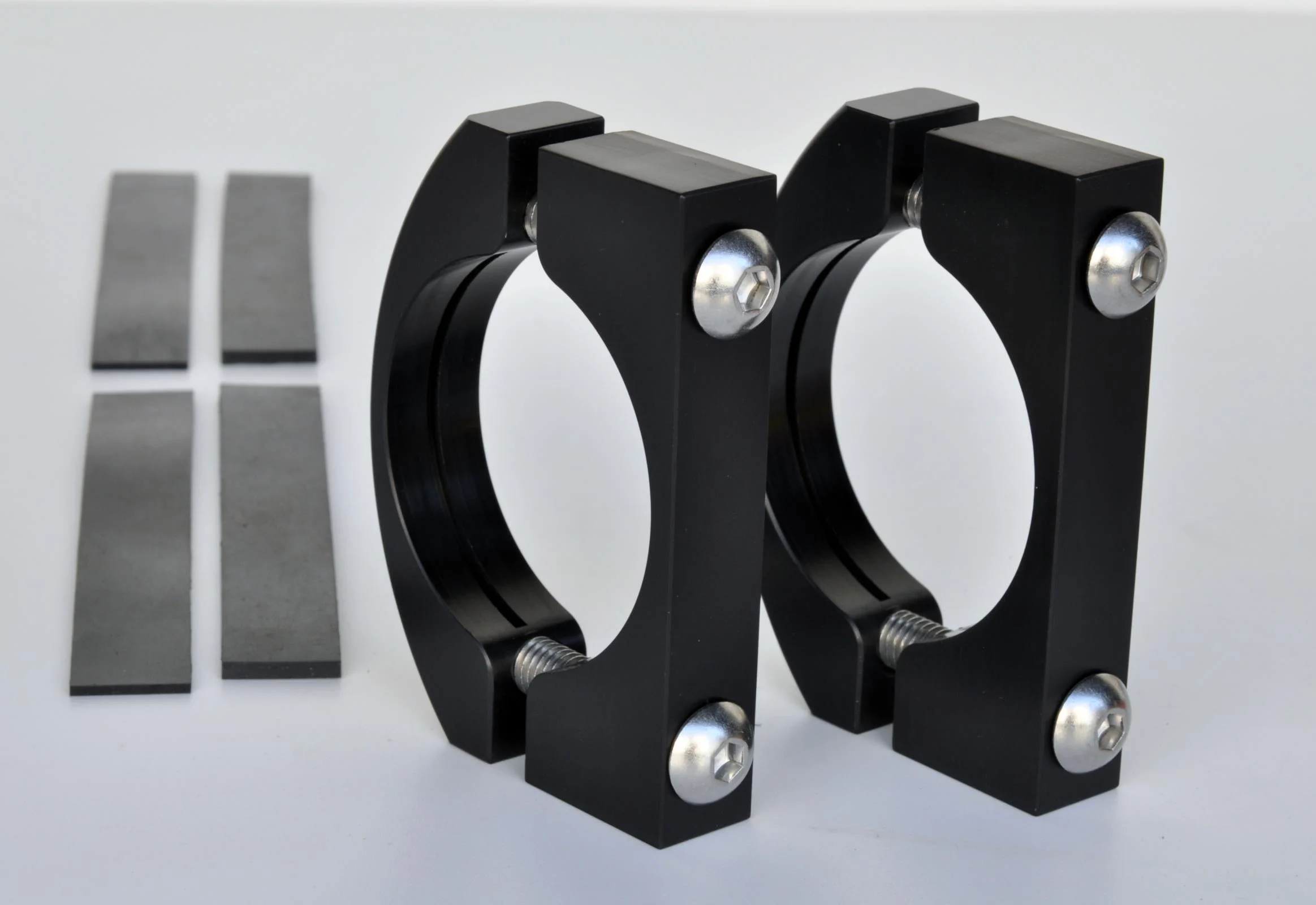 Roll Bar Clamps Large 2.25-2.5 Inch Diameter Black Pair Power Tank - ABC-2465