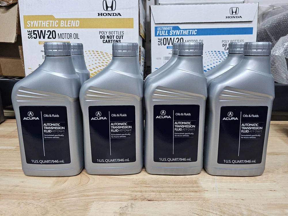 OEM Honda Acura ATF-DW1 Automatic Transmission Fluid - 8 Quart Kit