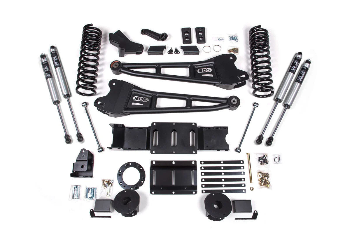 4 Inch Lift Kit w/ Radius Arm Ram 2500 w/ Rear Air Ride (19-24) 4WD Gas