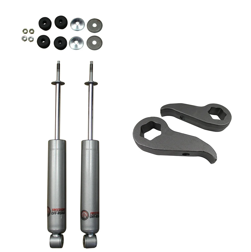 1"-3" Leveling Kit Torsion Keys and Front Shocks #FO-G104F+FO-G304F