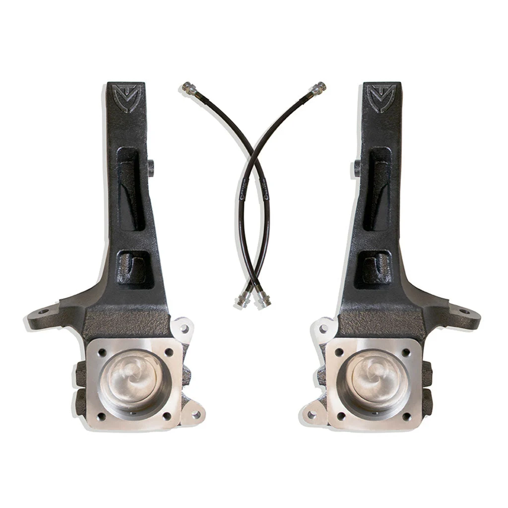 Front Lift Spindles W/ Extended Brake Lines - 3.5" Lift Height 2007-2021 Toyota Tundra 2WD