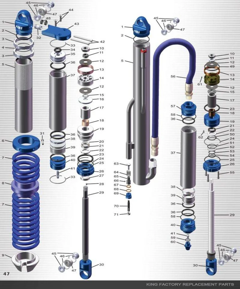 King Shocks 2024+ Toyota Land Cruiser 250 (Excl KDSS) Front 2.5 Dia Remote Reservoir Coilover (Pair)