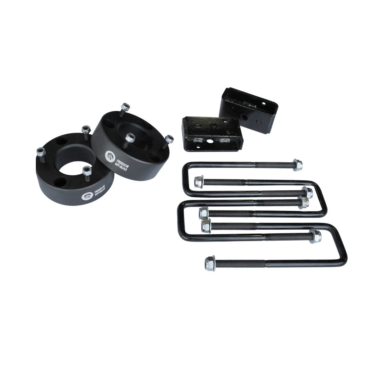 3" Front Strut Spacer / 3" Rear Lift Blocks w/ U Bolts #FO-F604-3AL