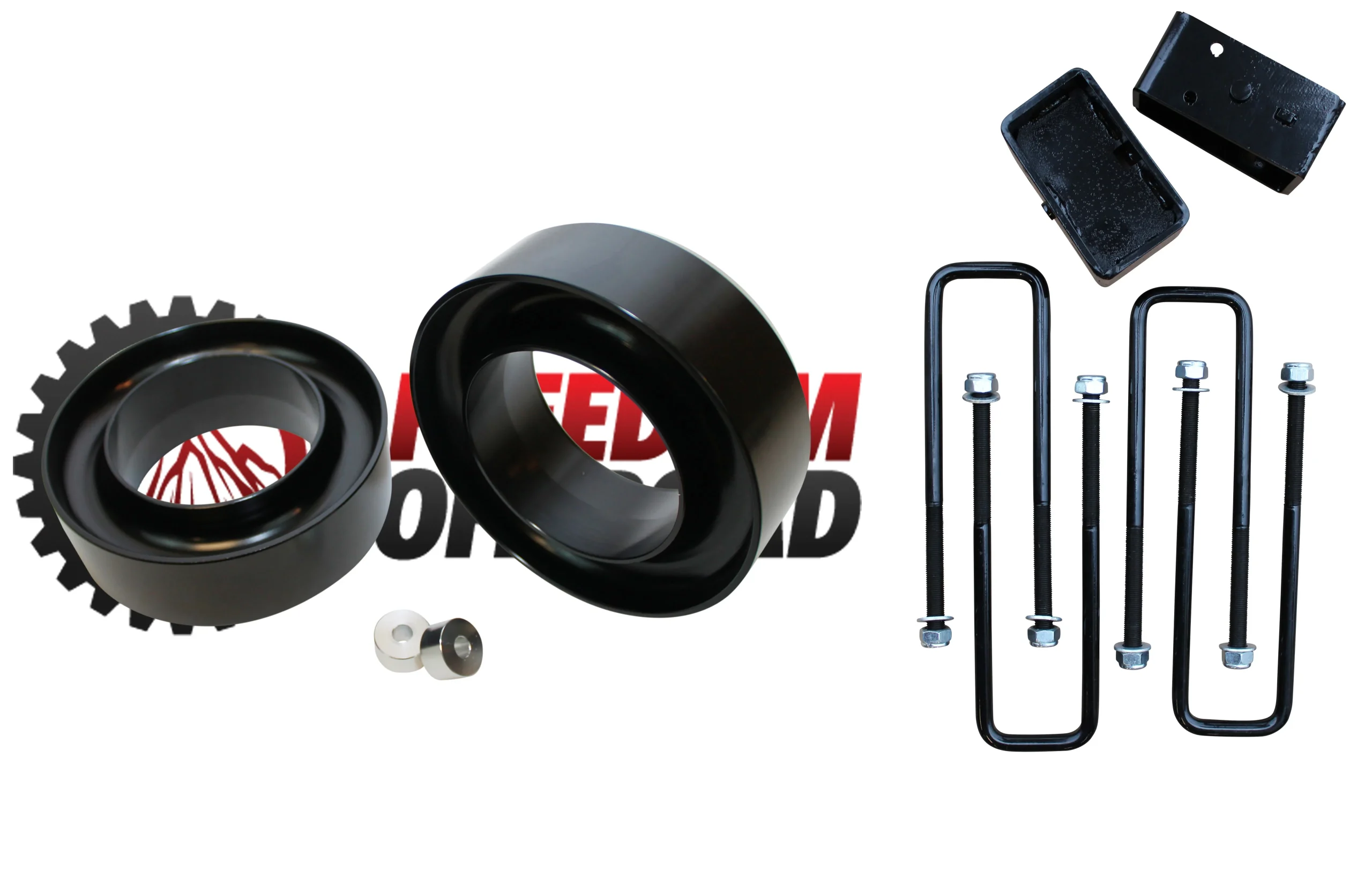 3" Front / 2" Rear Blocks w/ U-Bolts Lift Leveling Kit #FO-G301F30+FO-U30120+FO-G403