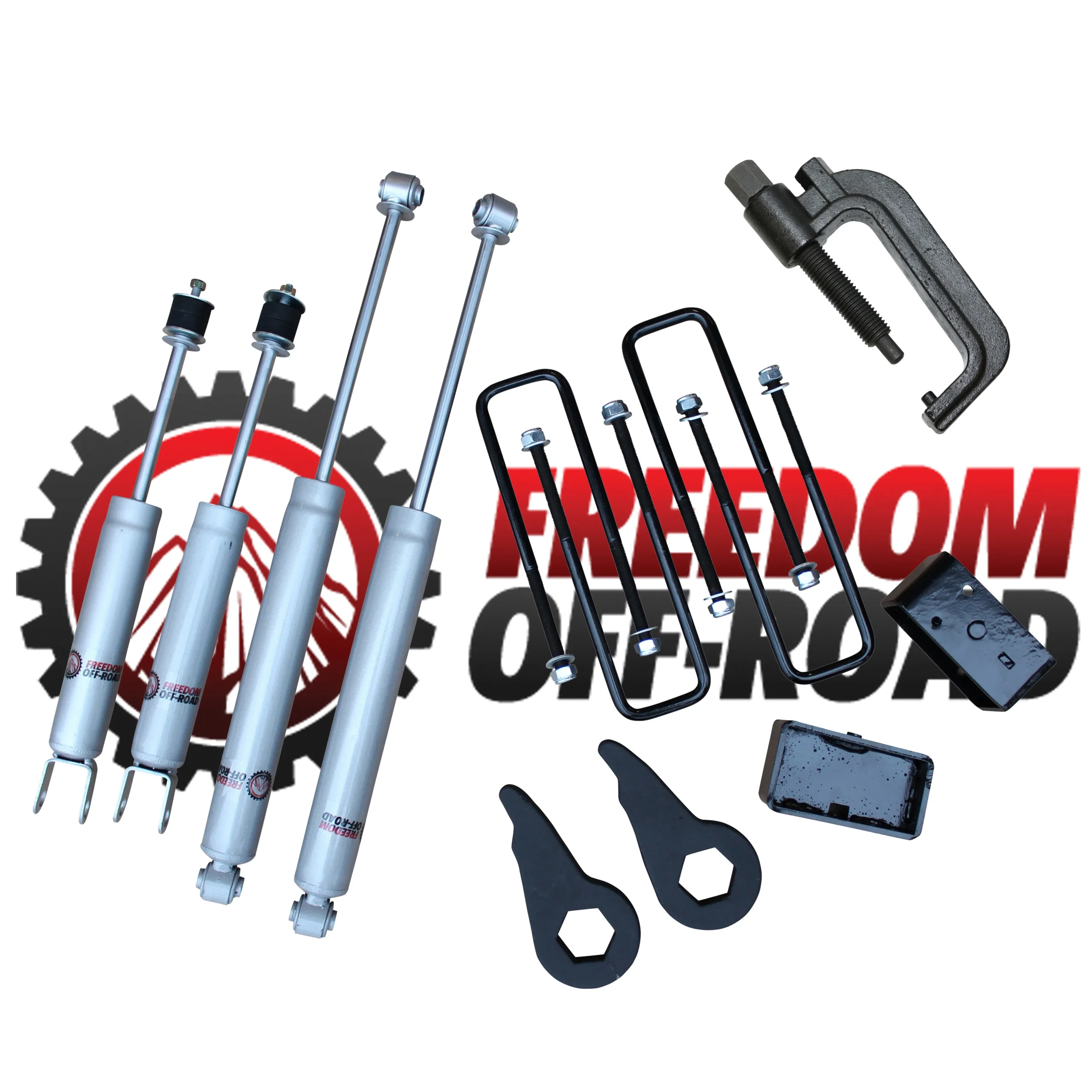 1-3" Leveling Kit w/ Shocks and Torsion Key Tool #FO-G501-KIT+FO-UTTOOL