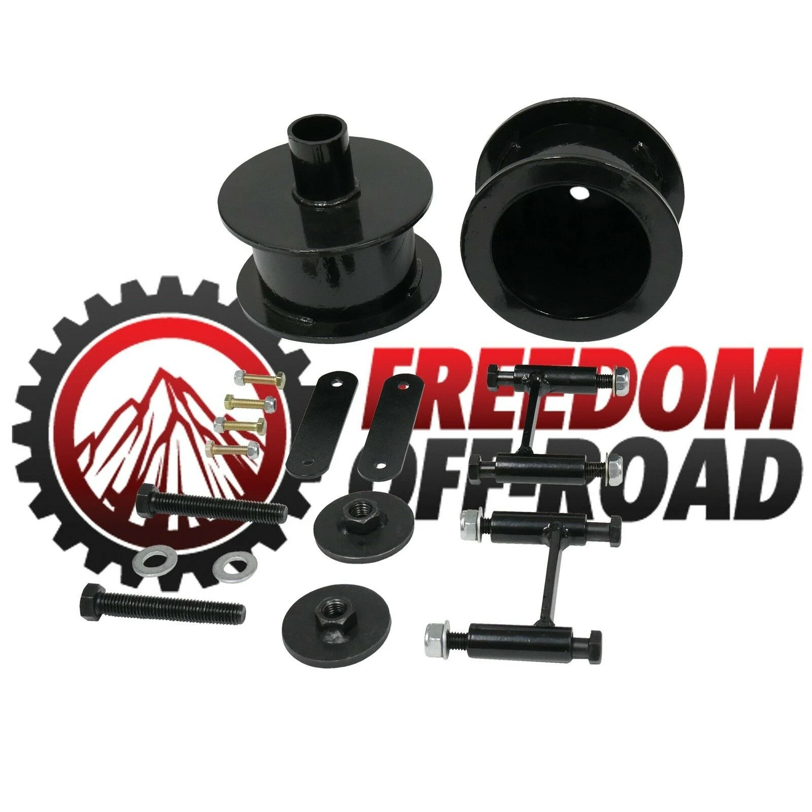3" Rear Coil Spring Spacers with Shock Extenders and Brake Line Brackets #FO-J303R30