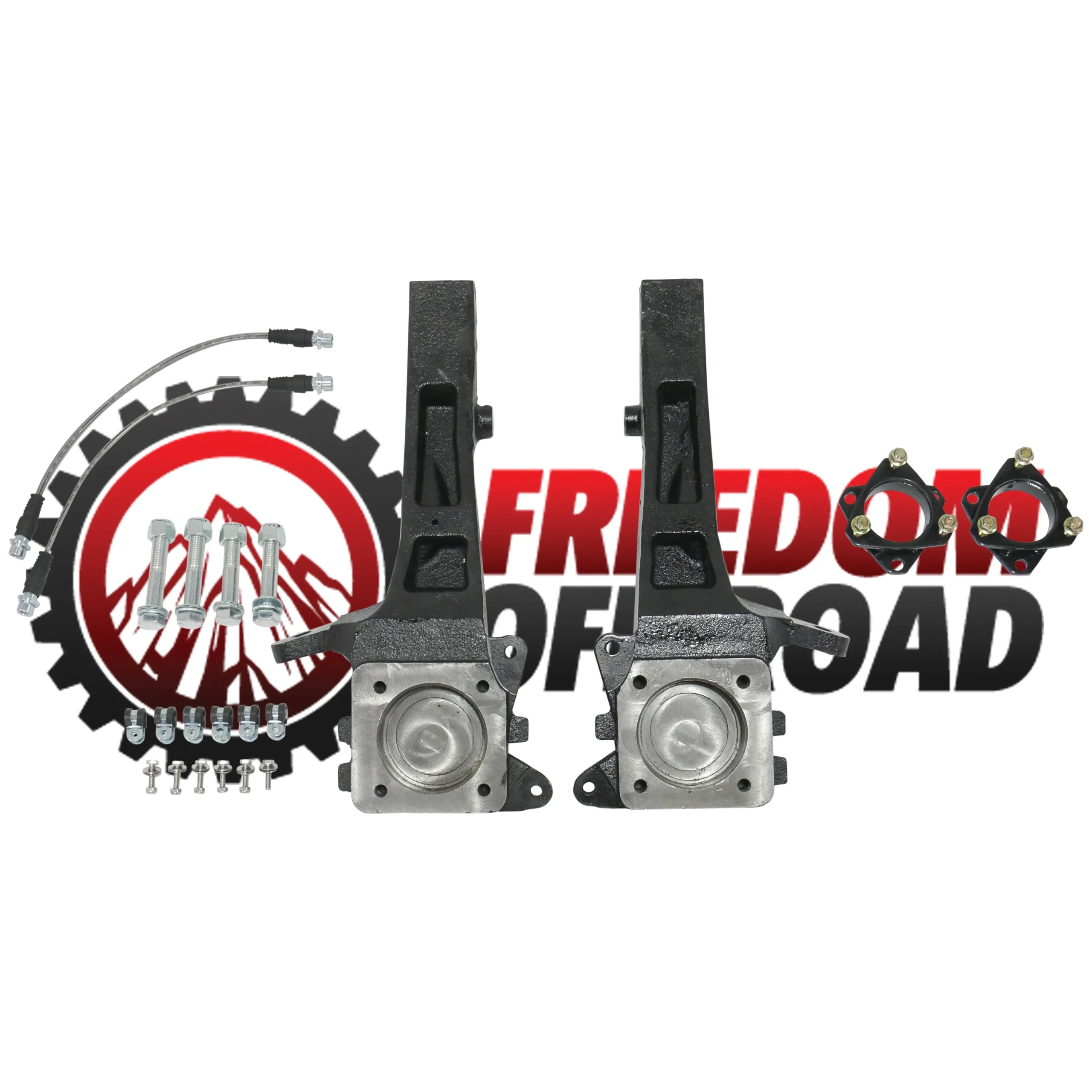 7" Front Lift Kit w/ Extended Brake Lines #FO-T701F40+FO-T302F30