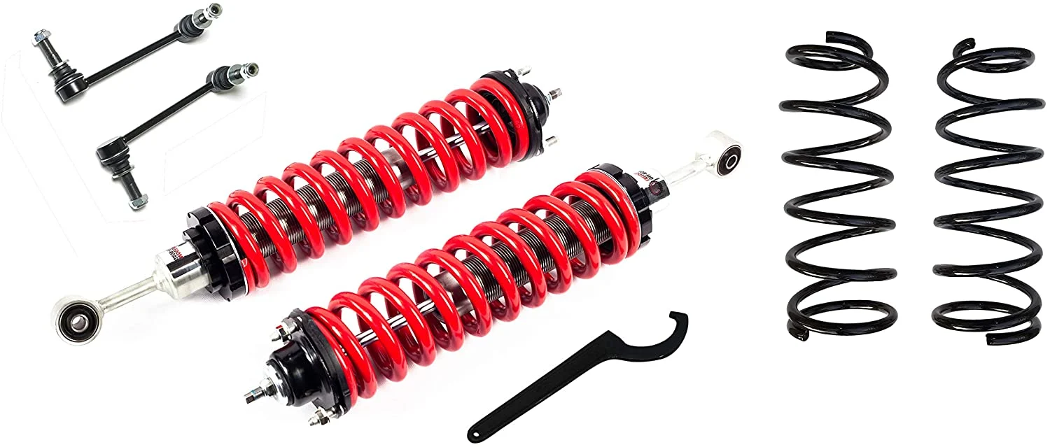 2.5-5" Adjustable Coilovers / 3" Rear Lift Springs #FO-T901F+FO-T102R30