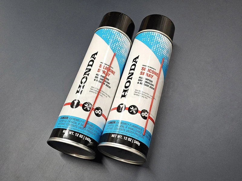 Honda Silicone Spray Aerosol — 2-Pack (All-Purpose Lubricant)