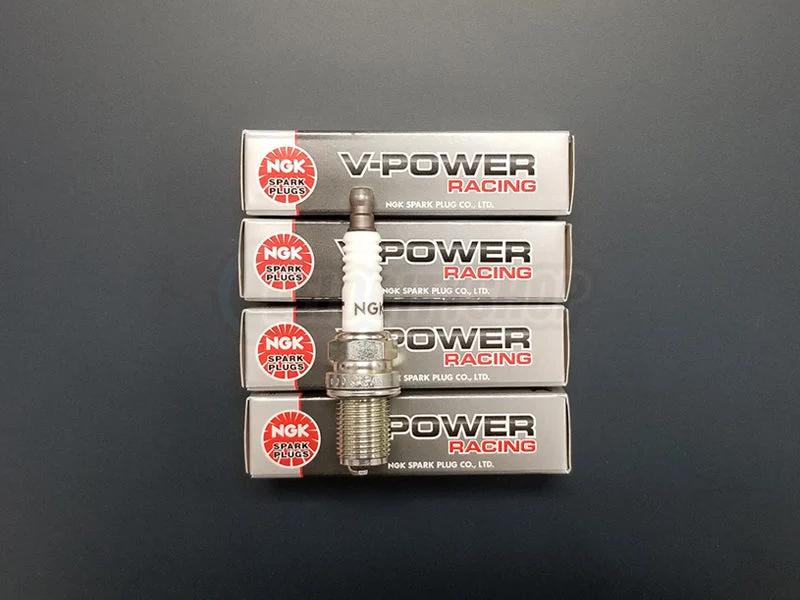 NGK Racing Spark Plugs (4) for 1997-1999 Malibu 2.4 | 2.5 Steps Colder