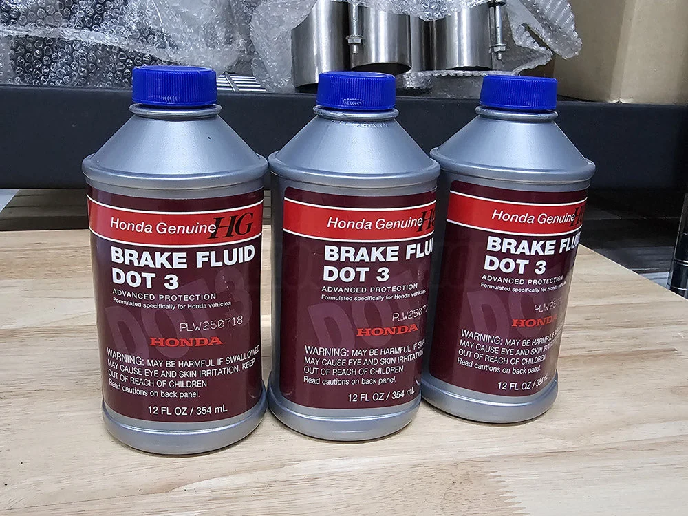 OEM Honda DOT 3 Brake Fluid (3-Bottles Bundle)