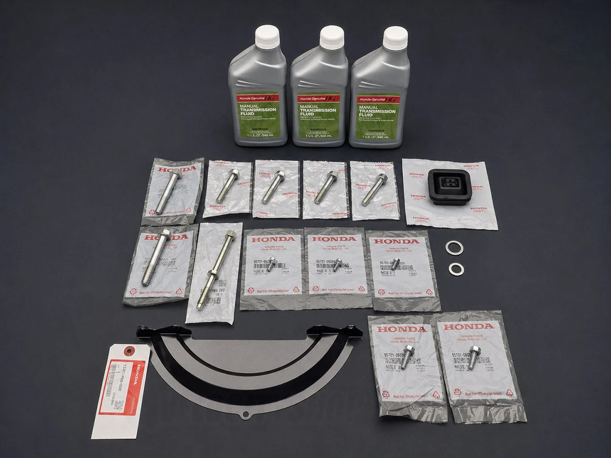OEM Honda K-Series Transmission Install Kit – Steel Oil Pan Setup with 3 Qt MTF