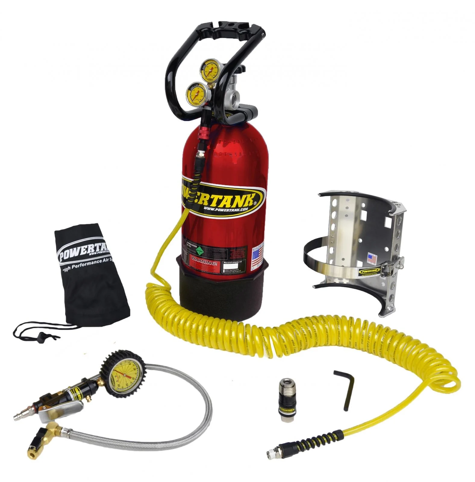 10 Lb CO2 Power Tank System Package B Candy Red Power Tank - PT10-5250-CR