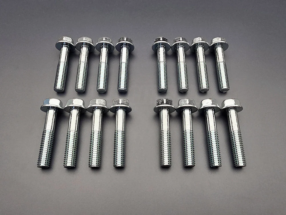 OEM Honda B-Series Transmission Bell Housing Bolt Kit 16pc – B16A B18C B18B Hydraulic Manual