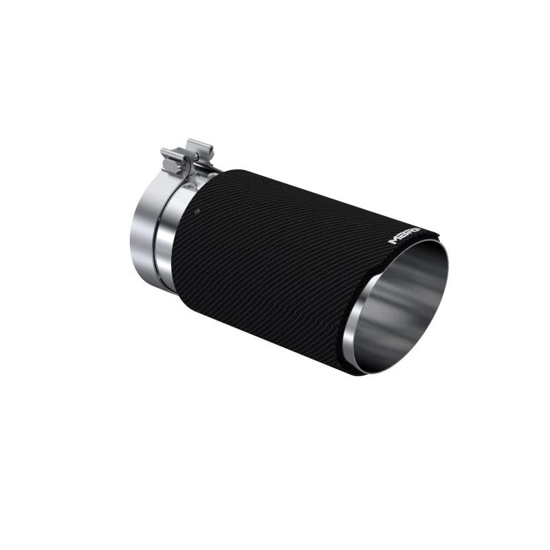 MBRP Universal Carbon Fiber Tip 6in OD/5in Inlet/12in L - Angle Cut Tip