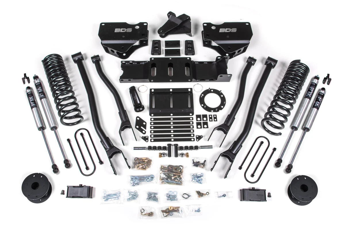 4 Inch Lift Kit w/ 4-Link Ram 3500 w/ Rear Air Ride (19-24) 4WD Gas