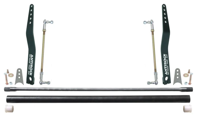 RockJock Antirock Sway Bar Kit Universal 36in Bar 20in Bent Steel Arms