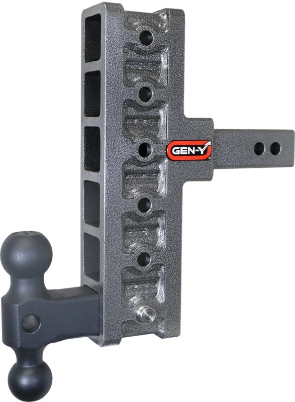 Gen-Y Mega Duty 2in Shank 7.5in Offset Drop 1.5K TW 10K Hitch w/GH-031 Dual-Ball