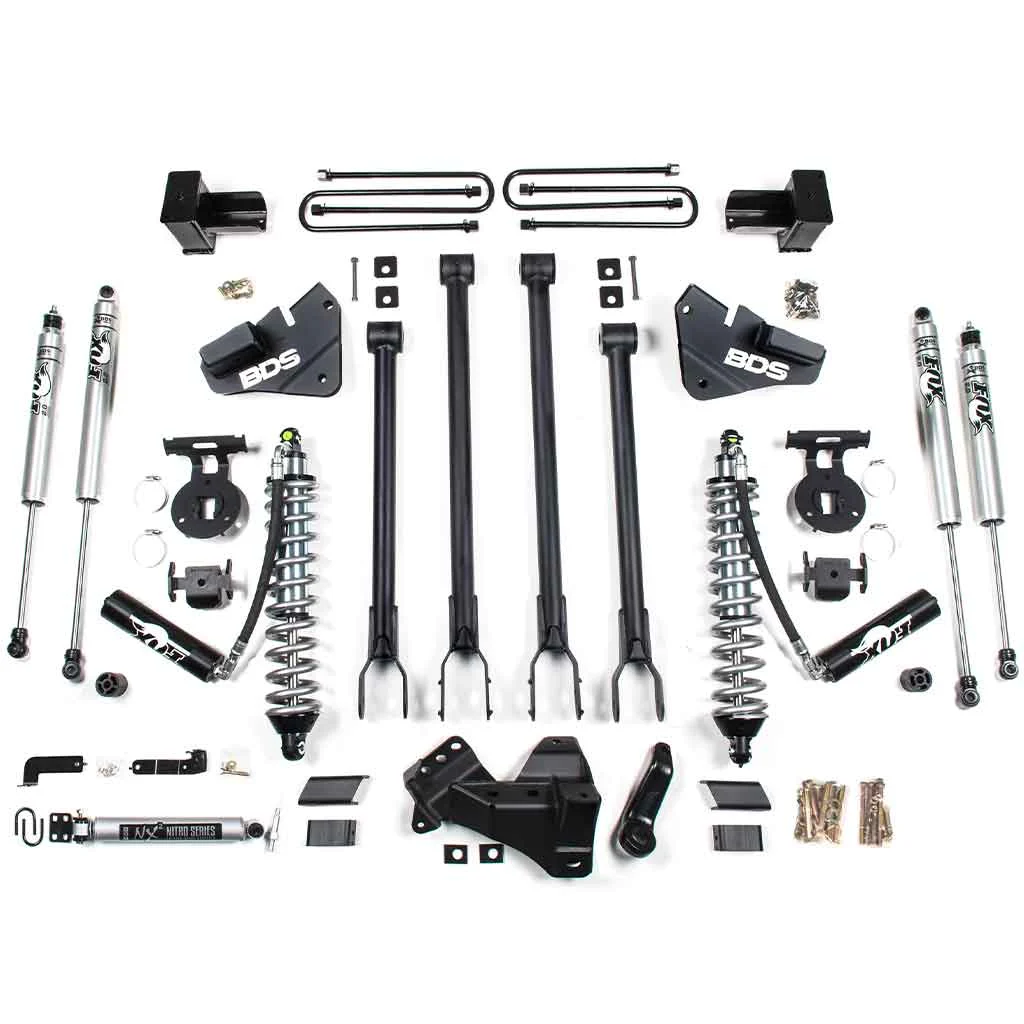 2017-2019 Ford F250-F350 Super Duty 4WD 4" Coil-Over 4-Link Lift Kit | Diesel Only - 1537F