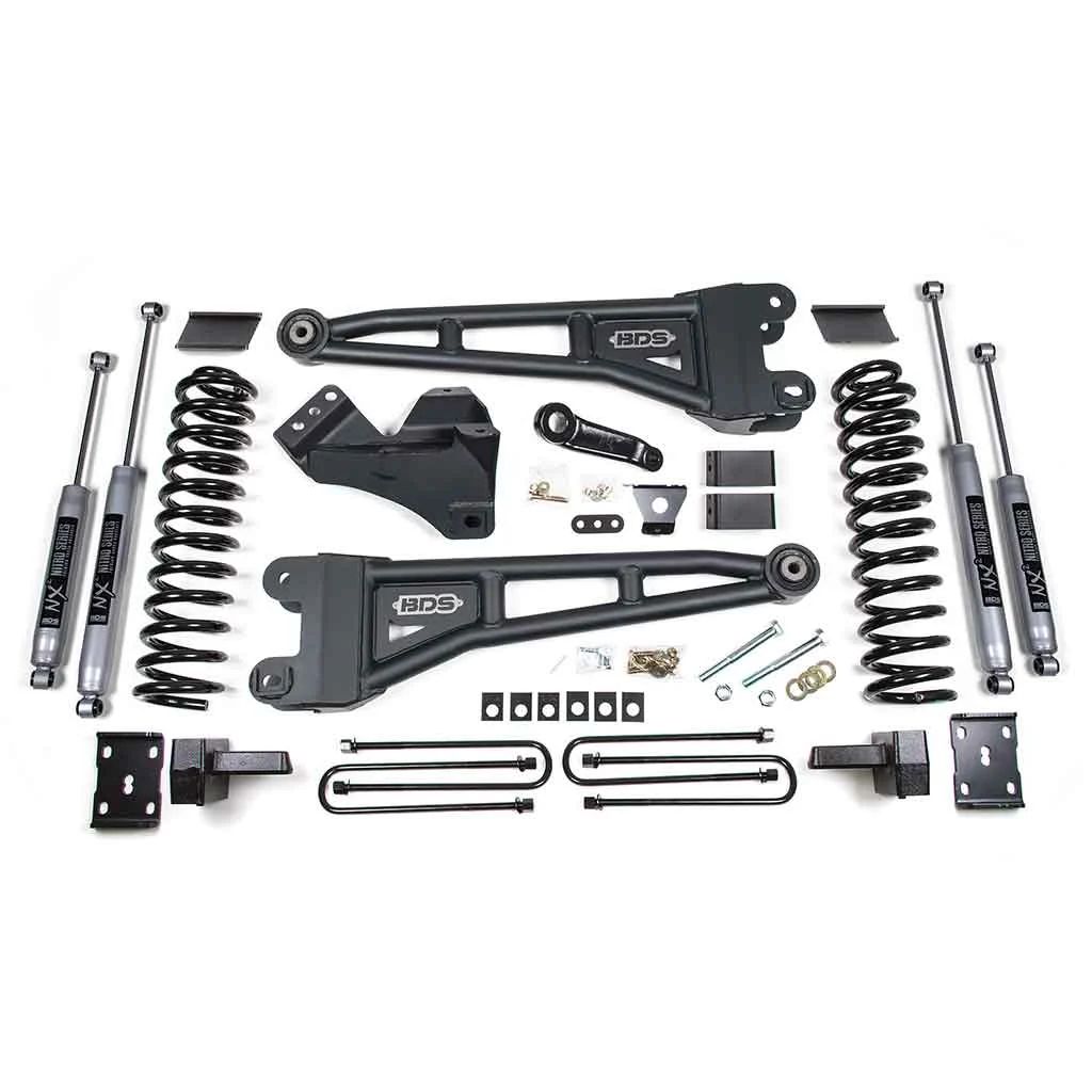 2011-2016 Ford F250-F350 Super Duty 4WD 4" Radius Arm Lift Kit - 1596H