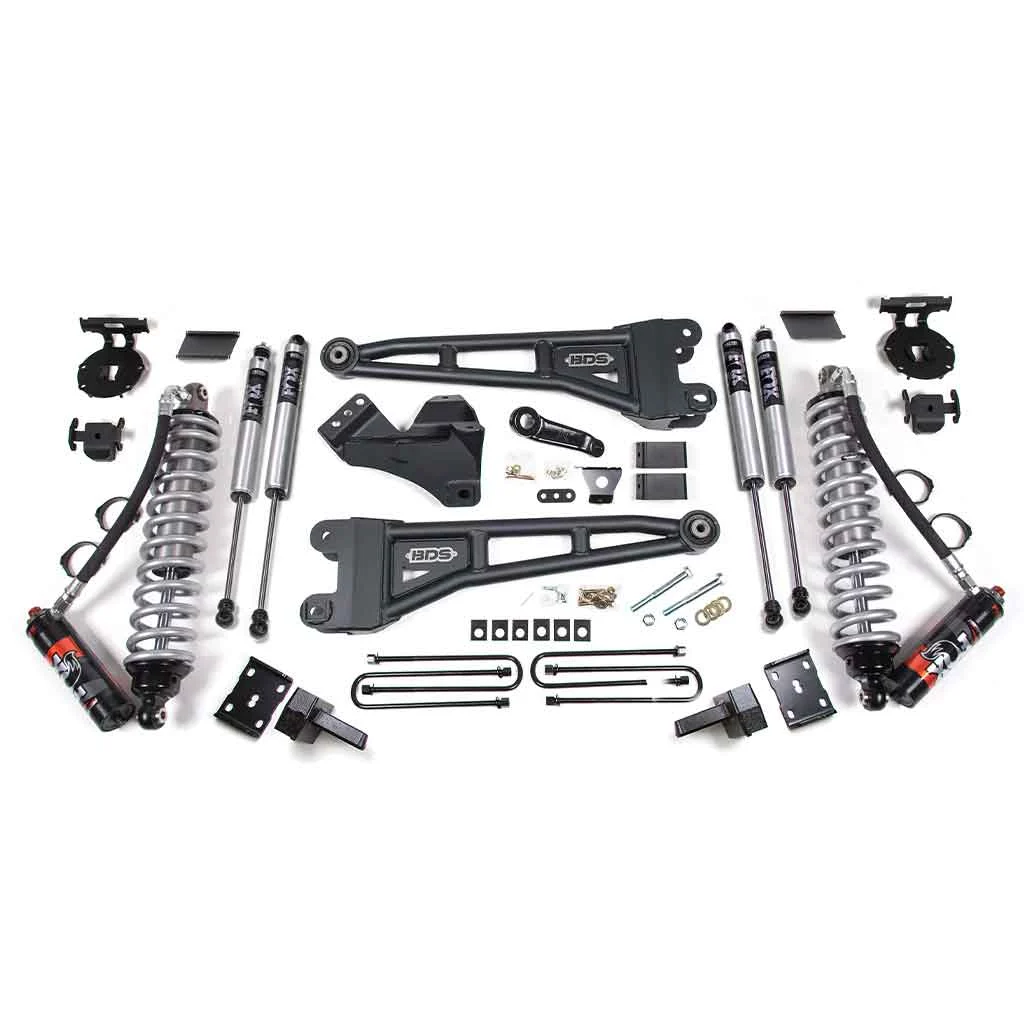 2011-2016 Ford F250-F350 Super Duty 4WD 4" Radius Arm Coilover Performance Elite Lift Kit - 1596FPE