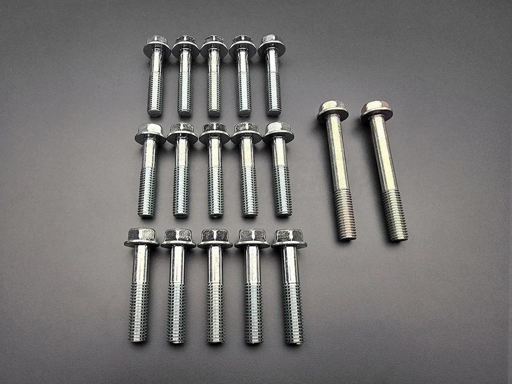 OEM Honda K20 Transmission Bell Housing Bolt Kit (17pcs) – K20A2 K20A3 K20Z1 K20Z3