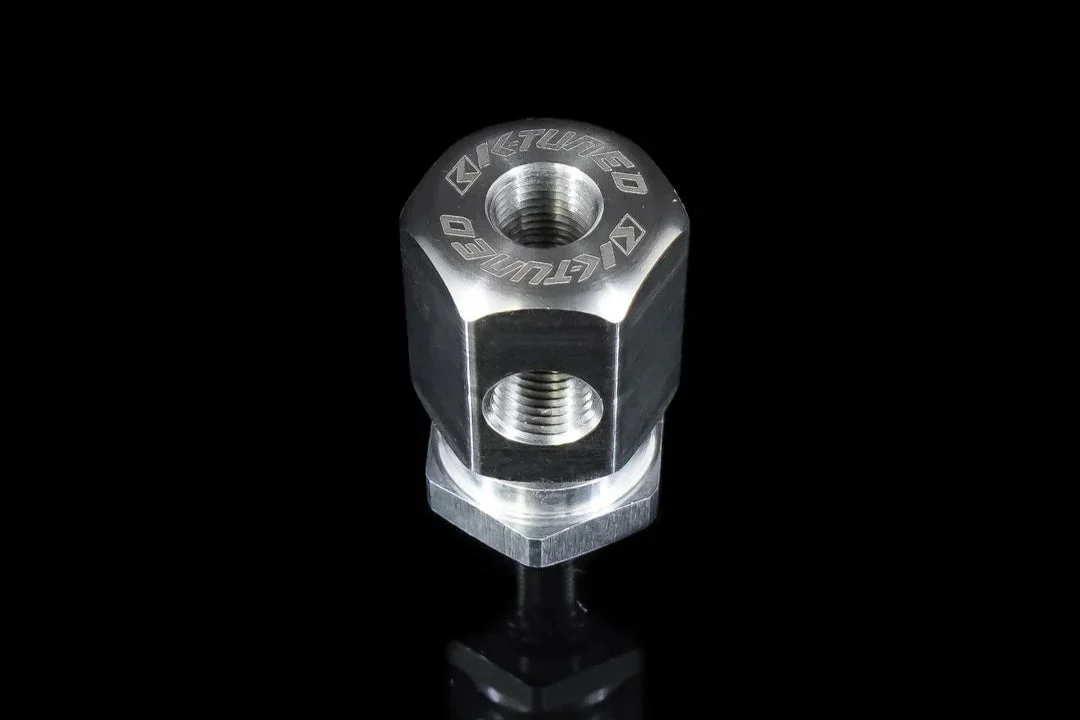 K-Tuned Oil Pressure Sensor Adapter 1/8 BSPT thread with 1/8 NPT ports