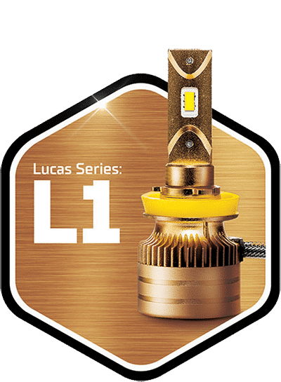 Lucas Lighting L1 Series Headlight Pair 3X Brighter