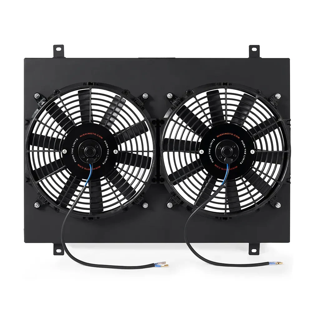 Mishimoto Performance Aluminum Radiator Fan Shroud Kit Black for Ford Mustang 1979-1993