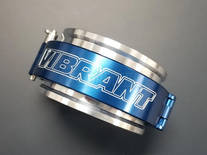 Vibrant HD Clamp System 3.5 inch O.D. Aluminum with Blue Clamp