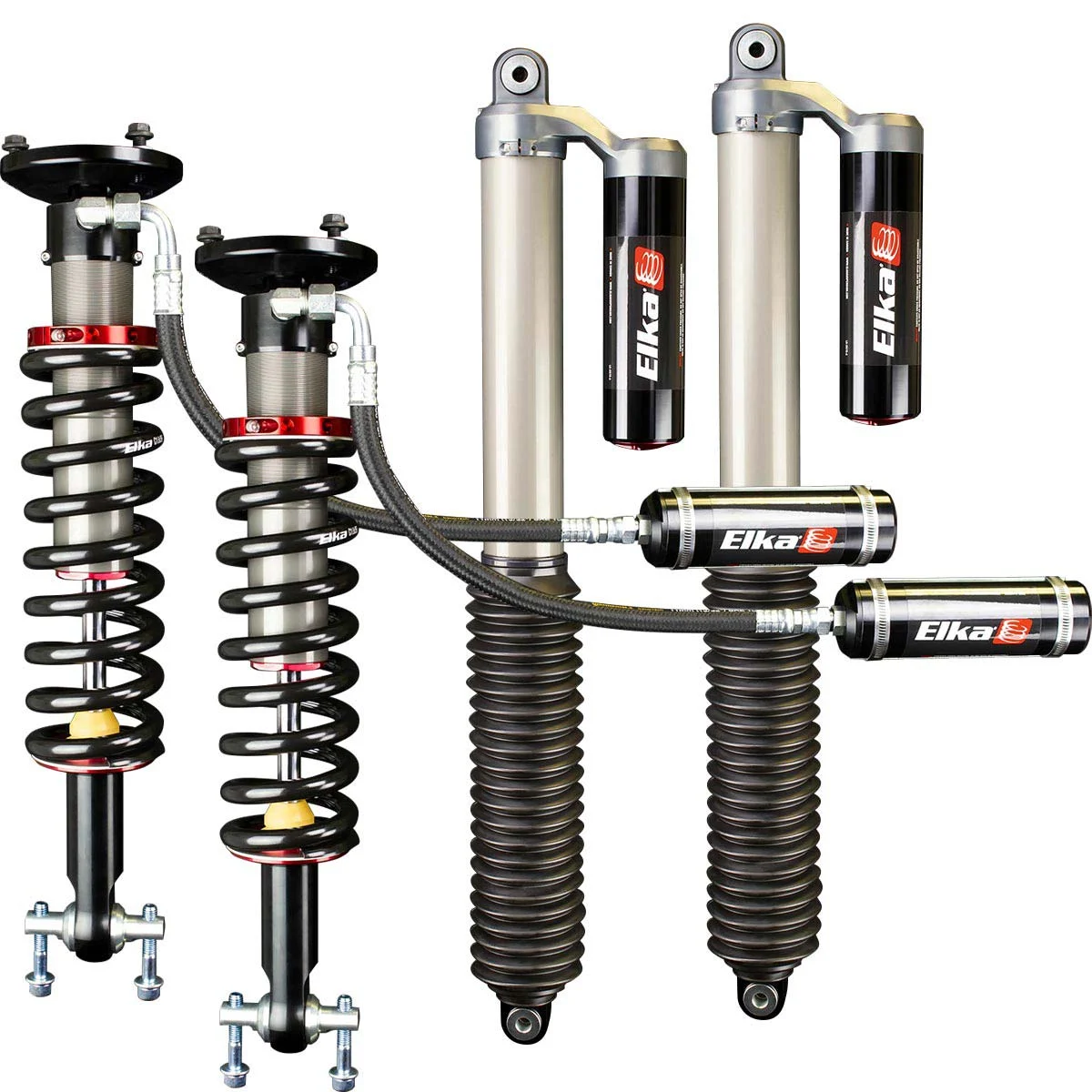 14-19 F150 Elka 2.5 RESERVOIR FRONT & REAR SHOCKS KIT 90032