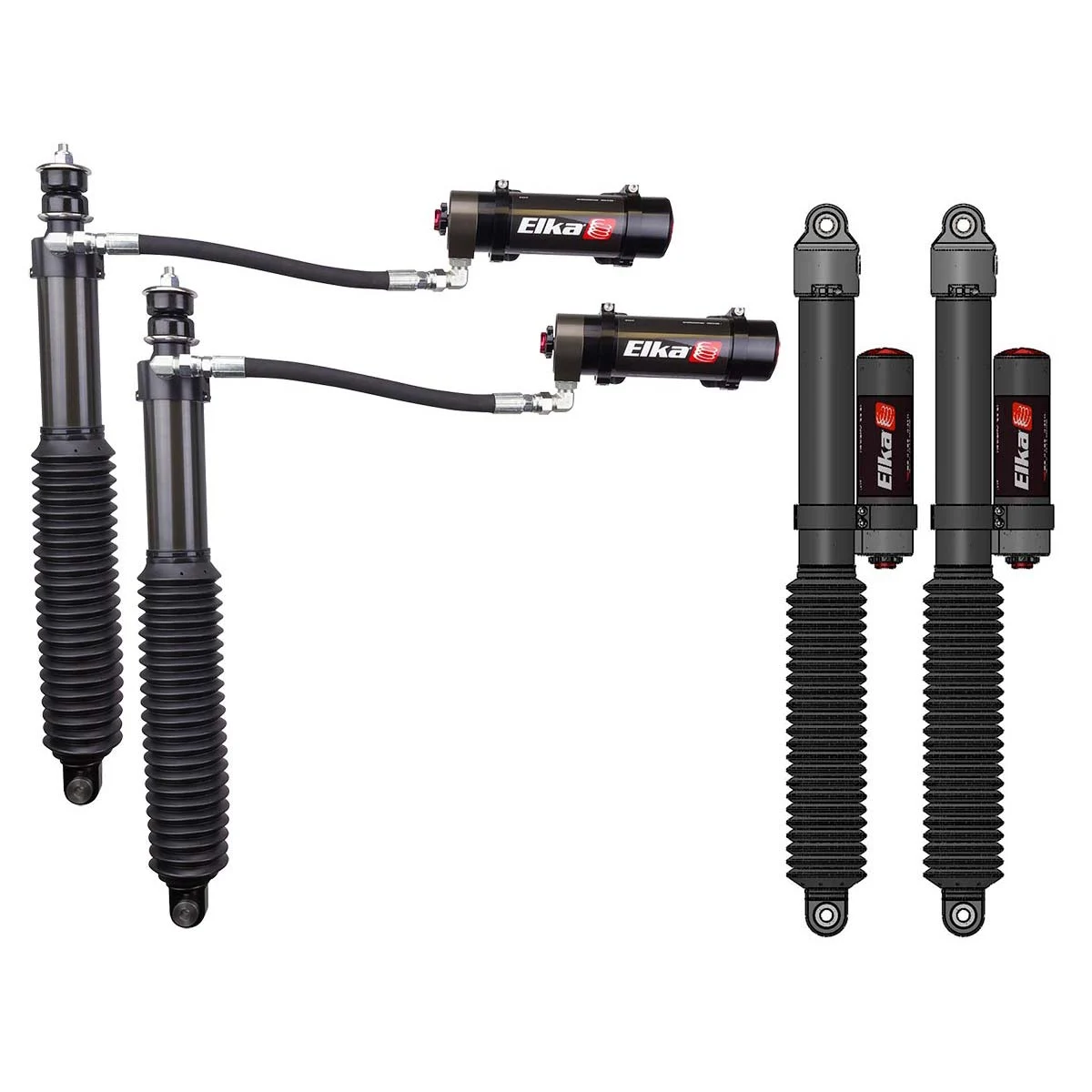 17-19 F250 Elka 2.5 DC RESERVOIR FRONT & REAR SHOCKS KIT 90081